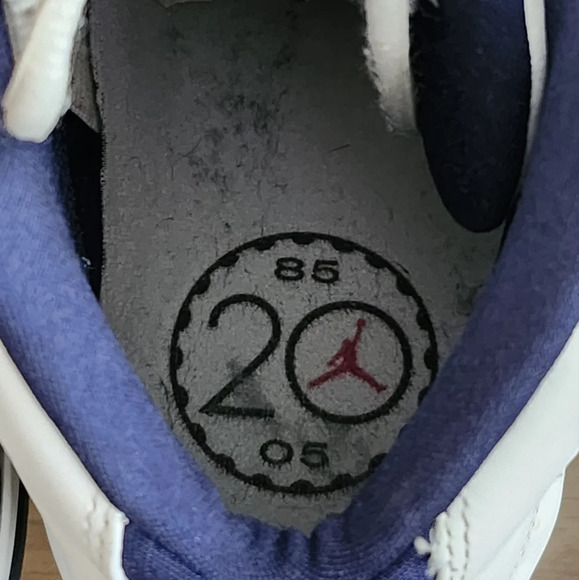 Jordan Team Reign White/Navy Sz 12 - Picture 14 of 16